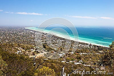 Murray`s Lookout over Mornington Peninsula Stock Photo