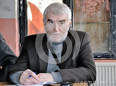 Murselj Haljilji President of The Civic Initiative of Gora Editorial Stock Photo