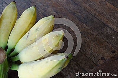 Musa sapientum banana Stock Photo