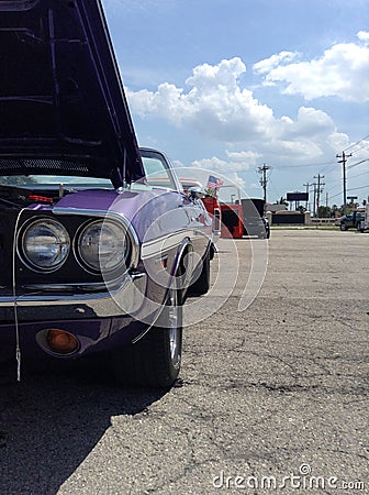 Muscle car in all it's glory! Stock Photo