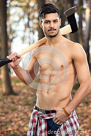Muscular Fit Lumberjack Stock Photo - Image: 40833860