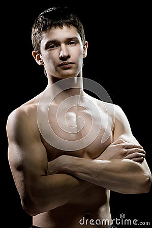 Muscular male Stock Photo