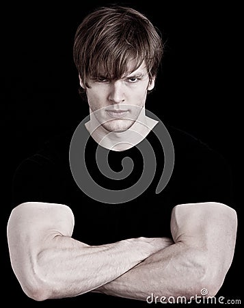 Muscular young man Stock Photo