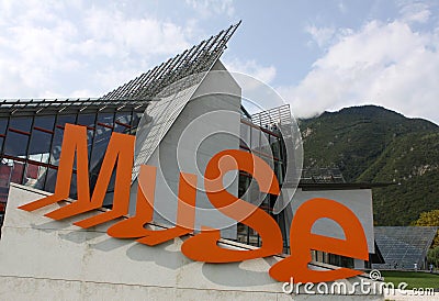 MuSe, Museum of science for children in Trento Editorial Stock Photo