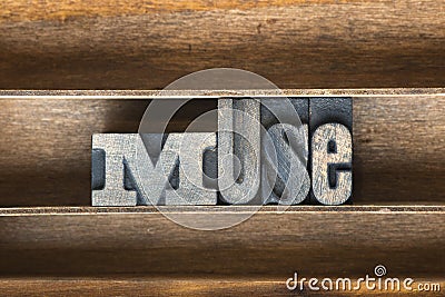 Muse wooden tray Stock Photo