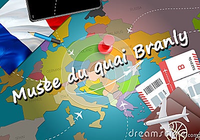 Musee du quai Branly city travel and tourism destination concept Stock Photo