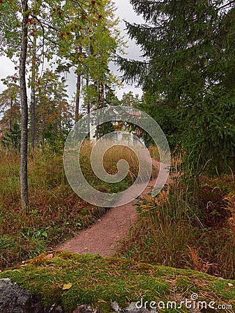 Museum in Ainola Jean Sibelius` villa in Jarvenpaa. Stock Photo