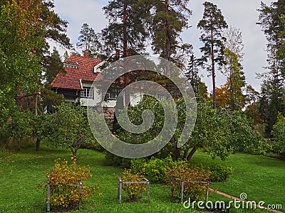 Museum in Ainola Jean Sibelius` villa in Jarvenpaa. Stock Photo