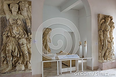 Museum of the archaeological site of Carthage in Tunis, Tunisia Editorial Stock Photo