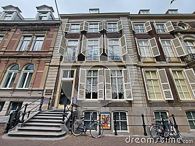 Museum Bredius at the lange Vijverberg in The Hague Editorial Stock Photo