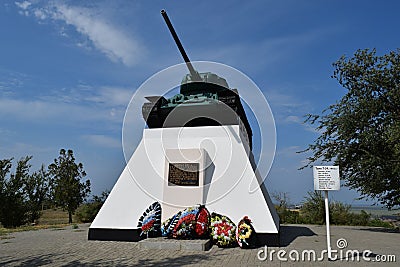 Museum copy of the tank Editorial Stock Photo