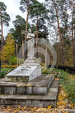 Museum-Estate of Arkhangelskoye. Arkhangelskoye - unique monument of Russian architecture of the manor Editorial Stock Photo