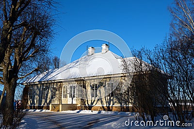 Museum of famous Russian poet A.S. Pushkin Editorial Stock Photo