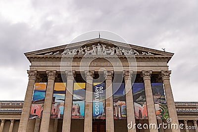 Museum of Fine Arts - Csontvary 170 Exhibition Editorial Stock Photo