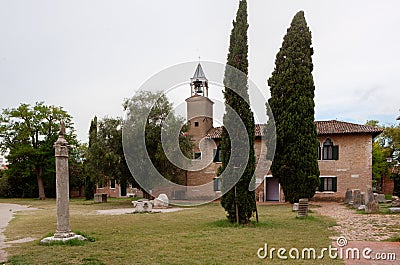 Museum and garden Cathedral Santa Maria Assunta, Torcello, Italy Stock Photo