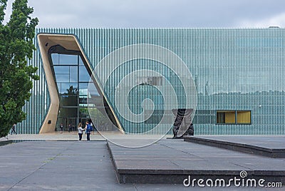 Museum of the History of Polish Jews POLIN, Warsaw, Poland. Editorial Stock Photo