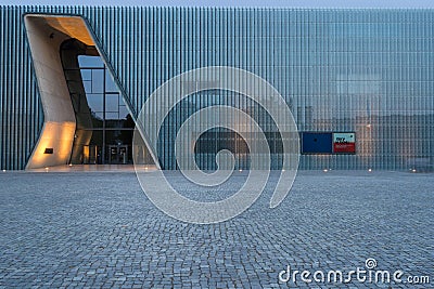 Museum of the History of Polish Jews in Warsaw Editorial Stock Photo