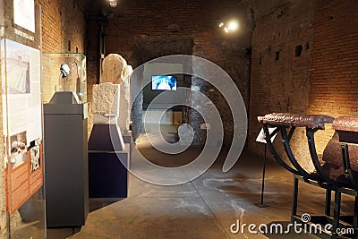 The Museum of Imperial Forums in Rome, Italy Editorial Stock Photo