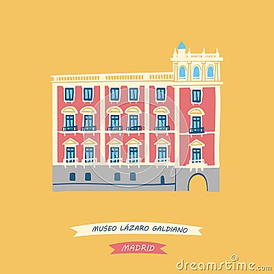 The Museum of Lazaro Galdiano Vector Illustration