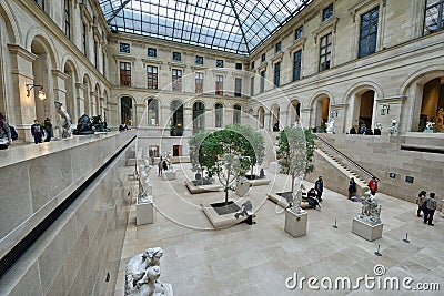 Museum Louvre, Paris Editorial Stock Photo