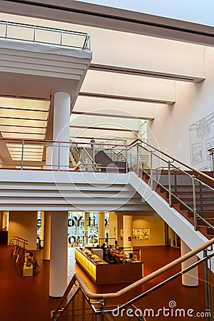 Museum Ludwig, Stairway and entrance hall Editorial Stock Photo