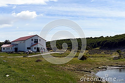 Museum of marine birds and mammals on the estate of Harberton. Stock Photo