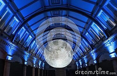 Museum of the Moon, Natural History museum. London Editorial Stock Photo