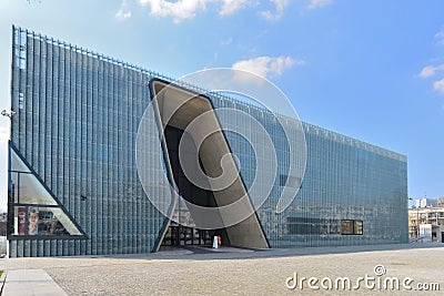 Museum of Polish Jews history in Warsaw Editorial Stock Photo