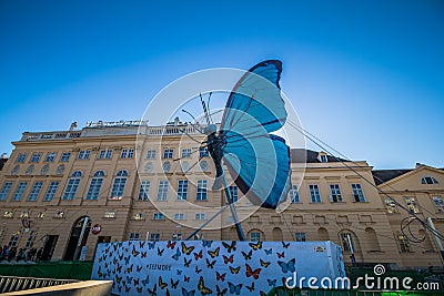 The Museum Quarter on a spring day in Vienna, Austria Editorial Stock Photo