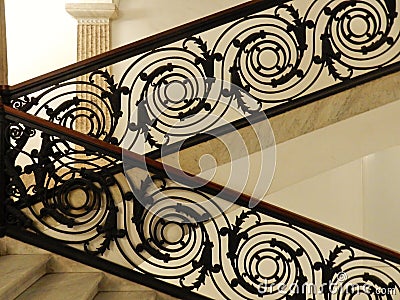 The museum railing Editorial Stock Photo