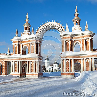 The Museum-reserve `Tsaritsyno`, Moscow, Russia Editorial Stock Photo