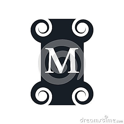 Museum sign icon vector sign and symbol isolated on white background, Museum sign logo concept Vector Illustration
