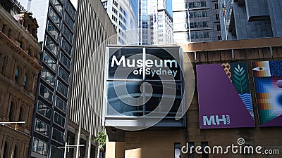 Museum of Sydney building at NSW. Editorial Stock Photo