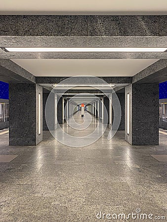 The Museumsinsel station on the U5 line, Berlin Germany Editorial Stock Photo