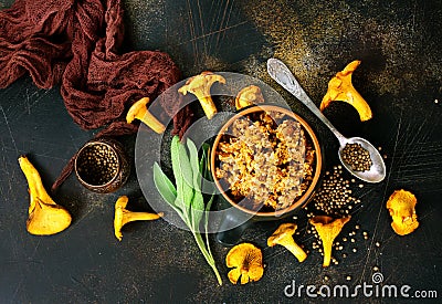 Mushroom caviar Stock Photo