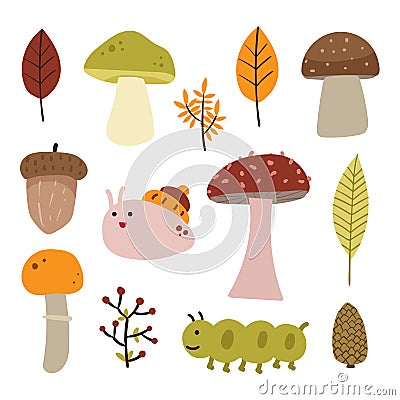 Mushroom collection vector design Vector Illustration