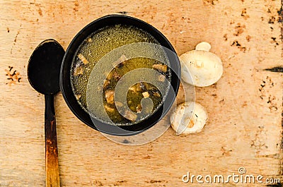 Mushroom soup Stock Photo