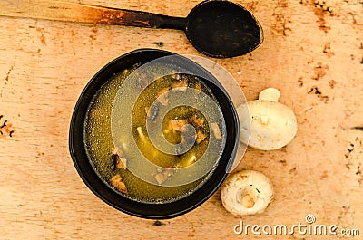 Mushroom soup Stock Photo