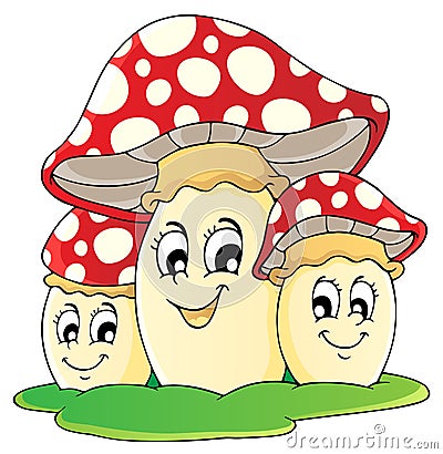 Mushroom theme Vector Illustration