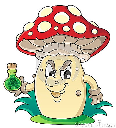 Mushroom theme image 5 Vector Illustration