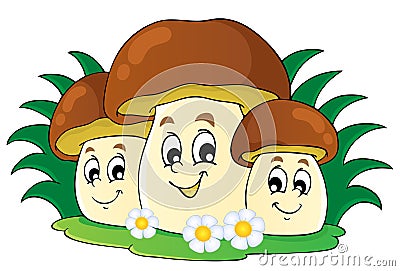 Mushroom theme image 7 Vector Illustration