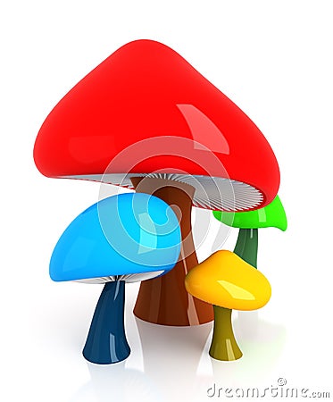 Mushrooms Stock Photo