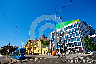 Music Academy And Museum of Arts and Crafts, Zagreb Editorial Stock Photo