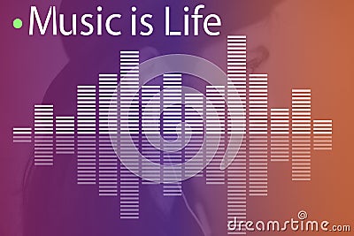 Music Audio Melody Wave Graphic Concept Stock Photo