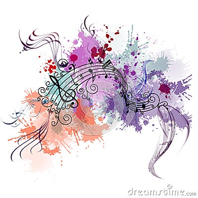 Music background with color Stock Photo