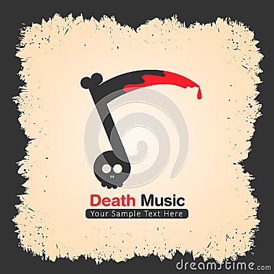 Music band logo design suitable for rock, metal etc Vector Illustration