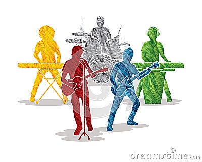 Music Bands graphic vector Vector Illustration