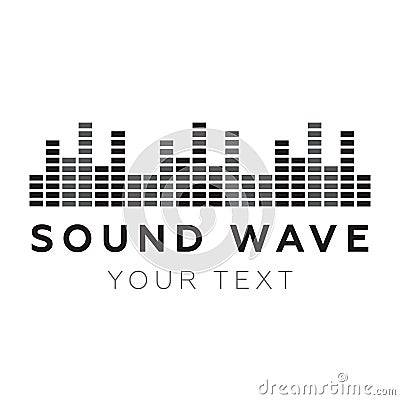 Music beat. Abstract equalizer. Sound Wave Stock Photo