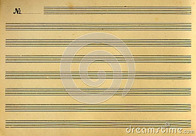 Music booklet or notes paper Stock Photo