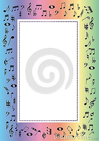 music border Vector Illustration